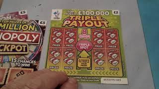 BIG•Scratchcard game •£30,00•Monopoly•Triple Payouts•Instant Millionaire•Goldfever•£250,000