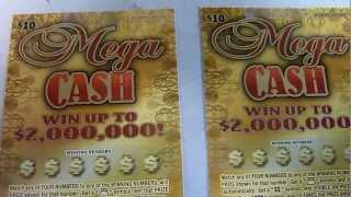 NEW Illinois Lottery $10 Mega Cash Instant Scratch off lottery ticket