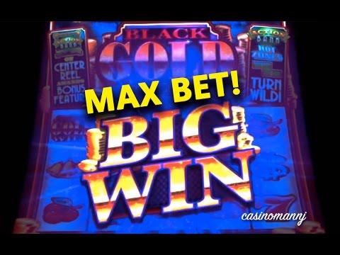 MAX BET! - Black Gold on the Double Slot - NEW GAME - Slot Machine Bonus