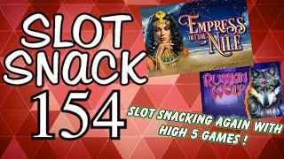 Slot Snack 154: Empress of the Nile and Russian Wolf