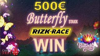 500€ Butterfly Staxx Rizk Race win live on stream