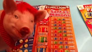Scratchcards SANTA's Millions..MILLIONAIRE 7's.. Hot Money..Nice WIN on FAST 500..What was it?