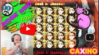 Last Spin!! Insane Full Screen Best Symbol Win From Book Of Shadows!!