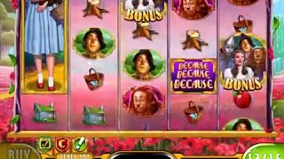 WIZARD OF OZ: BECAUSE BECAUSE BECAUSE Video Slot Casino Game with an "EPIC WIN" FREE SPIN BONUS