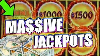 LIGHTNING STRIKES TWICE! ⋆ Slots ⋆ High Limit $100/Spin Dragon Link Jackpots!