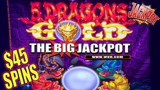5 DRAGONS GOLD! •BONUS ROUND JACKPOT! $45 SPINS! •