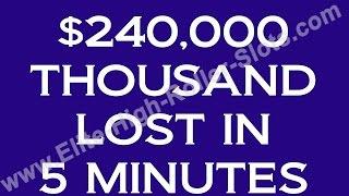 •$240,000 LOST in 5 Minutes NO Jackpot Handpay High Stakes Vegas Casino Video Slots | SiX Slot • SiX