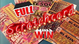 •Full Scratchcard•Instant £500•£100 Loaded•Blazin'7s.•Super'7s•LIKES for night time videos•