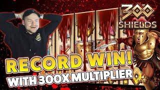 RECORD WIN!!! 300 shields with 300x - Casino Games with EPIC REACTIONS