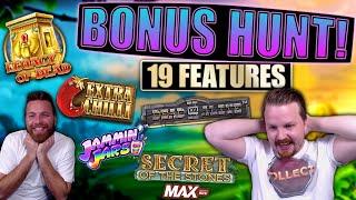 €5000 Bonus Hunt #20, Results from 19 Slot Machine Features
