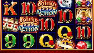 DOLLAR ACTION Video Slot Casino Game with a DOLLAR ACTION SPIN BONUS