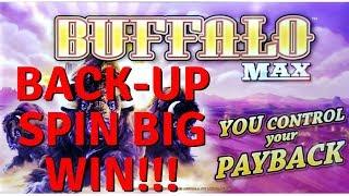 I CAN'T STOP WINNING!  BACK-UP SPIN BONUS AFTER HAND-PAY - 75 FREE GAMES ON BUFFALO MAX SLOT POKIE