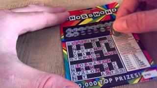 GET FREE ENTRY TO WIN $100,000 THIS WEEK! $50,000 CROSSWORD Illinois Scratch Off Ticket.