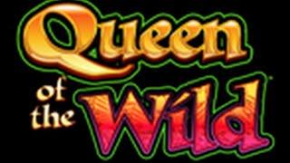 WMS - Queen of the Wild : Bonus & Big Line Hit on a $1.50 bet