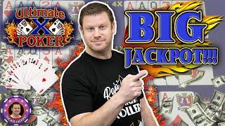 HUGE WIN on Ultimate X Video Poker Jackpot!!! | Brian of Denver Slots