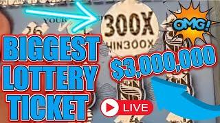 ⋆ Slots ⋆️ $3,000,000 Winning Lottery Ticket Scratched Live ⋆ Slots ⋆️ Biggest Lotto Scratch Winner Ever on YouTube!