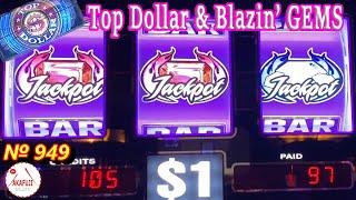 Top Dollar Extra Prize Bonus Slot Machine & Blazin' Gems Slot 9 Line@ San Manuel Casino 赤富士スロット