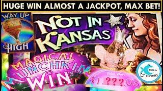 *HUGE WIN* Not in Kansas Anymore Slot Machine - Almost a Jackpot Handpay!