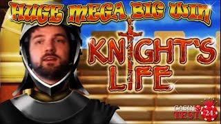 MUST SEE!!! HUGE MEGA BIG WIN on Knight's Life - Merkur Slot - 1€ BET!