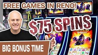 ⋆ Slots ⋆ 44 FREE GAMES in RENO ⋆ Slots ⋆ HUGE $75 Buffalo Bets @ Atlantis
