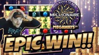 MASSIVE WIN!! who want to be a Millionaire BIG WIN - Epic WIn on Casino games from Casinodady