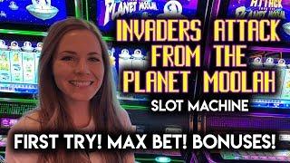 First Try! Invaders Attack From Planet Moolah!! BONUSES!!