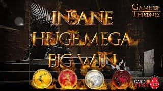 MUST SEE!!! INSANE HUGE MEGA BIG WIN ON GAME OF THRONES SLOT (MICROGAMING) - 1,50€ BET!