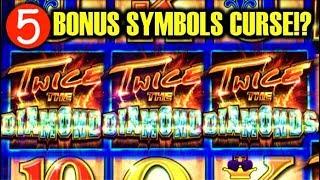 •5 BONUS SYMBOLS TRIGGER!!• • AN AINSWORTH 1ST FOR ME! TWICE THE DIAMONDS Slot Machine BIG WIN!