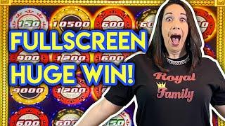 FULL SCREEN on MAX BET !! OHHH...this is GOING TO BE GOOD !!