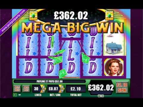 £840 MEGA BIG WIN (400 X STAKE) THE WIZARD OF OZ™ AT JACKPOT PARTY