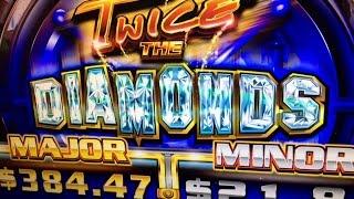 NEW Ainsworth Slot Emarld Queen/Twice The Diamonds BIG WIN!