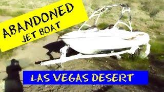 We found an abandoned JET BOAT!