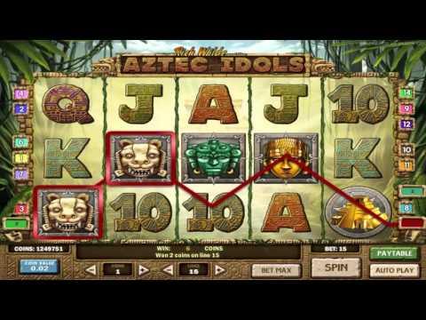 Free Aztec Idols slot machine by Play'n Go gameplay ★ SlotsUp