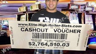 •$2,764,500 Million Dollar High Stakes Video Slot Cashout! $100 Slot Machine! Jackpot Handpay • SiX 
