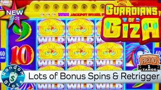 ⋆ Slots ⋆️ New - Guardians of Giza Slot Machine Bonus and Retriggers