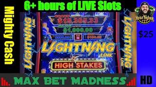 6+ Hours of LIVE! Slot Action Lightning Link Mighty Cash Max Bet Jackpot Handpays