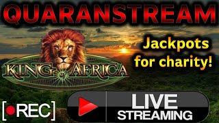 Quaranstream SLOTS & Lottery Scratchers! King Of Africa Giants Gold Hercules Texas Jackpot Handpay