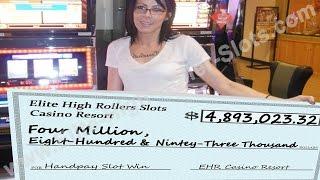 •$4,893,023.32 Million Dollar Jackpot High Limit Vegas Casino Video Slots Aristocrat, IGT Handpay • 
