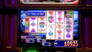 Slot machine bonus win on Great Wall at Revel Casino in AC