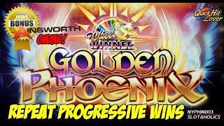 Ainsworth Golden Phoenix Slot Progressive Bonus Big Win!