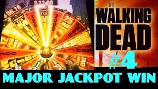 **The WALKING DEAD slot machine MAJOR JACKPOT LEVEL BONUS WIN!