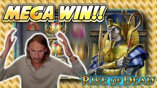 MEGA WIN! RISE OF DEAD BIG WIN -  Casino Slots from Casinodaddy LIVE STREAM