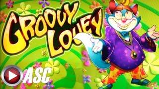 GROOVY LOUEY | BALLY - NICE WIN! Slot Machine Bonus & Live Play