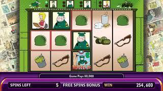 BEETLE BAILEY Video Slot Casino Game with a PASS TO TOWN FREE SPIN BONUS