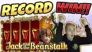 RECORD WIN!!! Jack And The Beanstalk BIG WIN - CasinoDaddy HUGE WIN on Casino Game