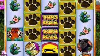 TIGER'S REALM Video Slot Casino Game with a FREE SPIN BONUS