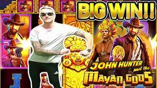 BIG WIN!! JOHN HUNTER AND MAYAN GODS BIG WIN - €30 BET HIGHROLL ON CASINO SLOT from CasinoDaddy