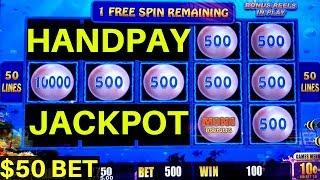 $50 Bet High Limit LIGHTNING LINK Slot Machine •HANDPAY JACKPOT• | Lock It Link Slot | Live Play