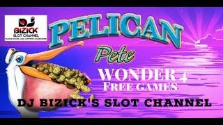 ~*** FREE GAMES ***~ Pelican Pete Slot Machine ~ Wonder 4 Version • DJ BIZICK'S SLOT CHANNEL