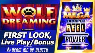 Wolf Dreaming Slot - First Look, New Mega Jackpot Reel Power slot by Aristocrat